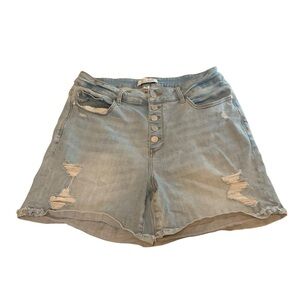 Judy Blue High Waisted button fly shorts size 1XL